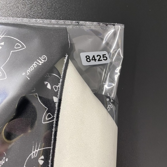 Hell Bunny Shirt Womens Medium Black Cat Print Short Sleeve Button Top Novelty - Picture 12 of 13